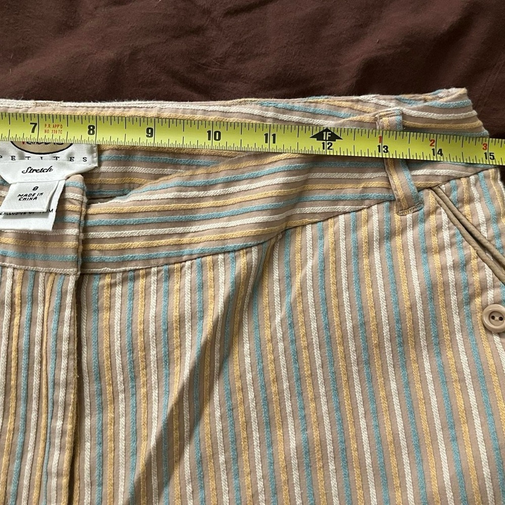 Talbots pastel striped capris - Picture 3 of 4